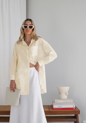 Miann & Co Women - Bowie Long Sleeve Shirt - Buttermilk