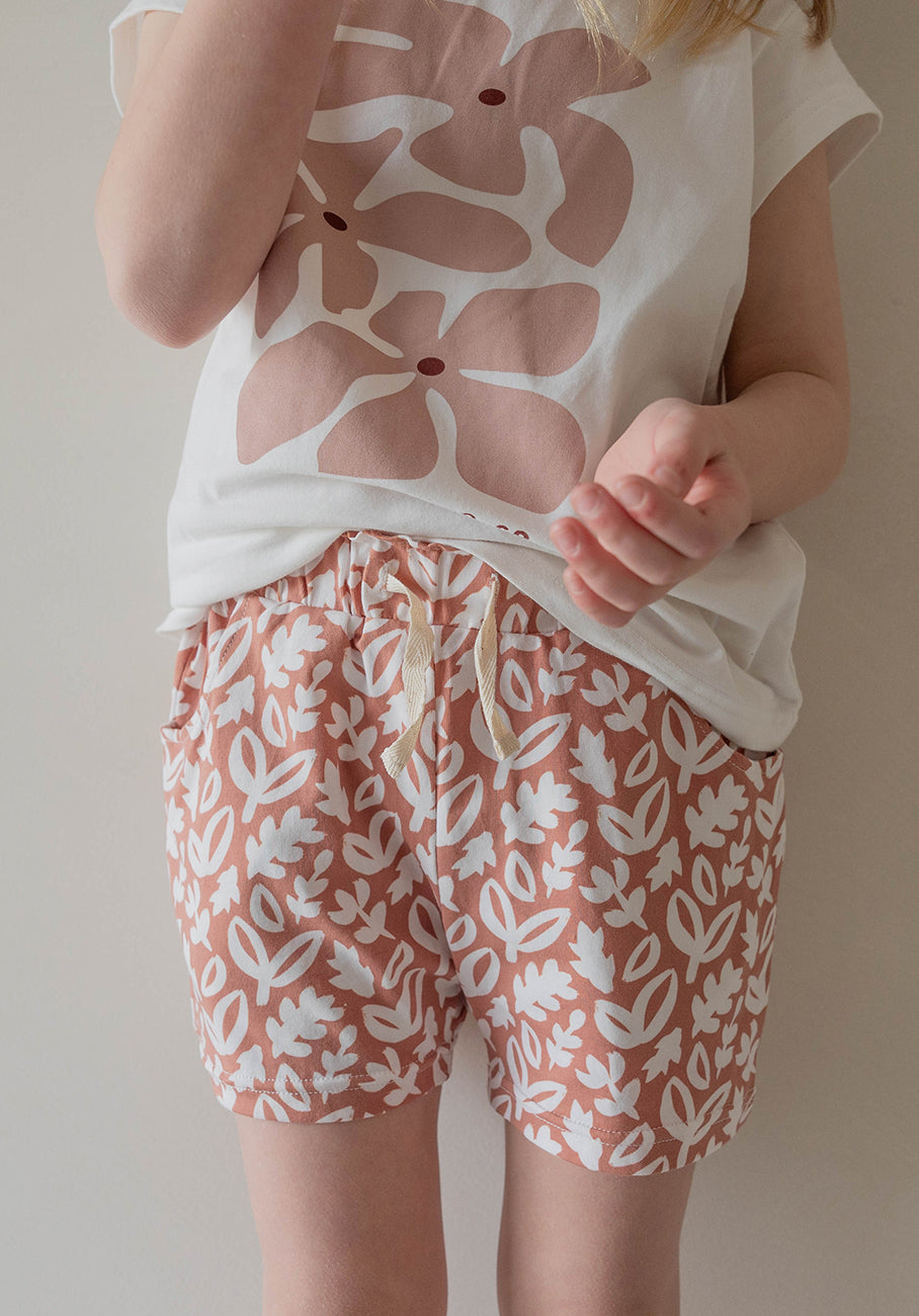 Miann &amp; Co Kids - Elasticated Shorts - Natural Floral