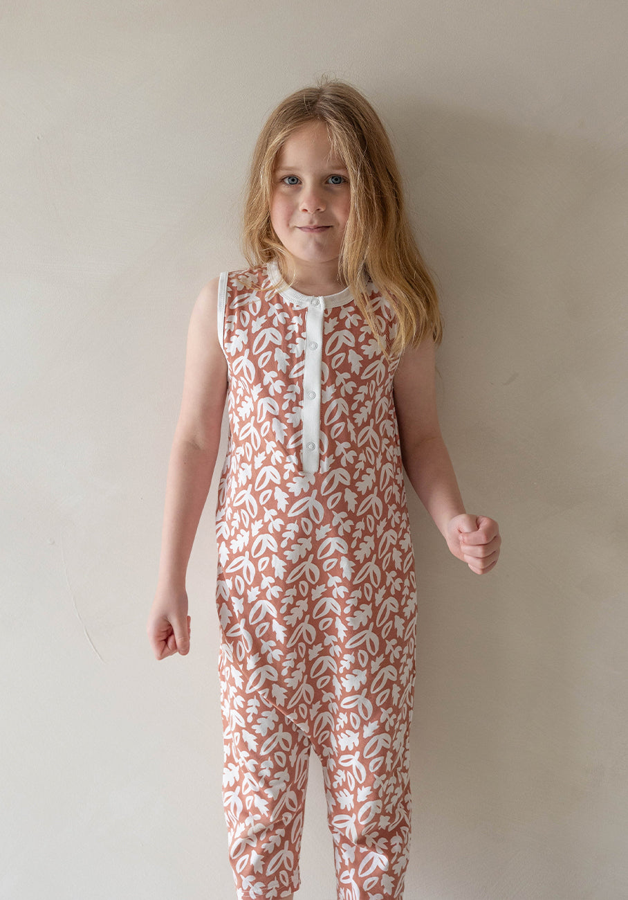 Miann &amp; Co Kids - Sleeveless Suit - Natural Floral
