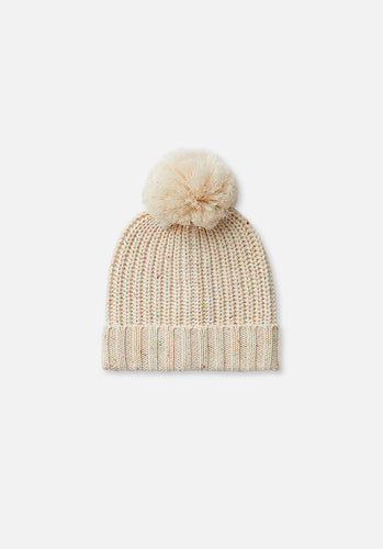 Miann & Co - Chunky Knit Beanie - Biscotti Speckle