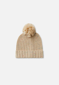 Miann & Co - Chunky Knit Beanie - Fawn Speckle