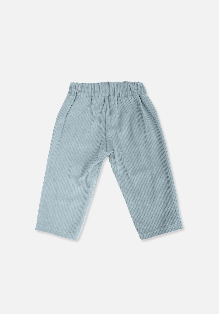 Miann &amp; Co Baby - Wide Leg Cord Pant - Ocean Fog