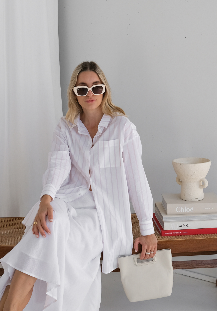 Miann & Co Womens - Bowie Long Sleeve Shirt - Candy Stripe