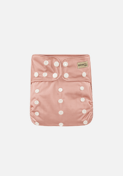 Modern Cloth Nappy - Blush by Miann & Co - Comfortable, adjustable, and eco-friendly nappy for newborns to toddlers.