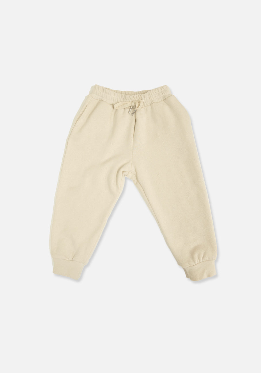 Miann &amp; Co Baby - Fleece Cuffed Track Pants - Bone