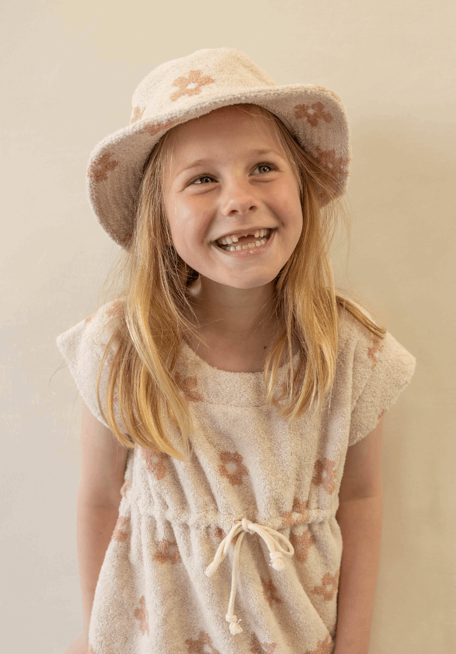 Miann &amp; Co - Terry Towelling Bucket Hat - Daisy Chain