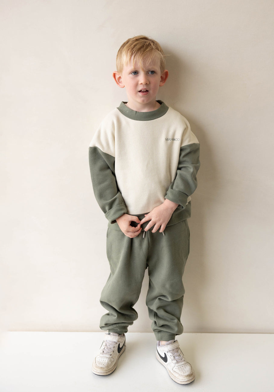 Miann &amp; Co Kids - Fleece Cuffed Track Pants - Sage