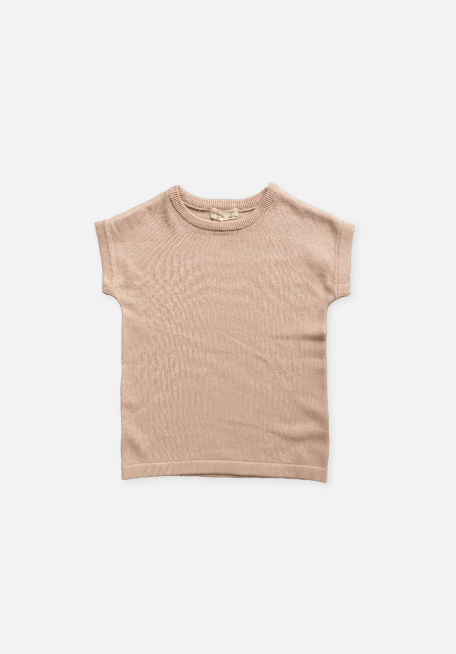 Miann &amp; Co Kids - Boxy Knit T-Shirt - Ballet Pink