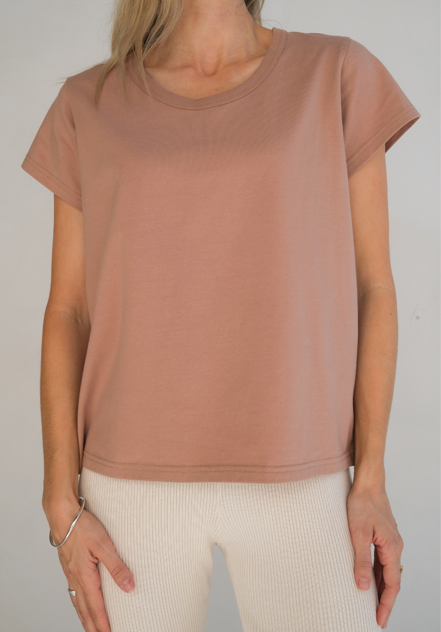 Miann &amp; Co Womens - Sam Short Sleeve T-Shirt - Mocha