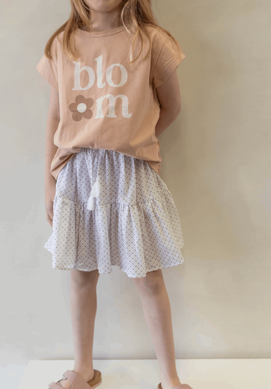 Miann &amp; Co Kids - Woven Frill Skirt - Geo Print