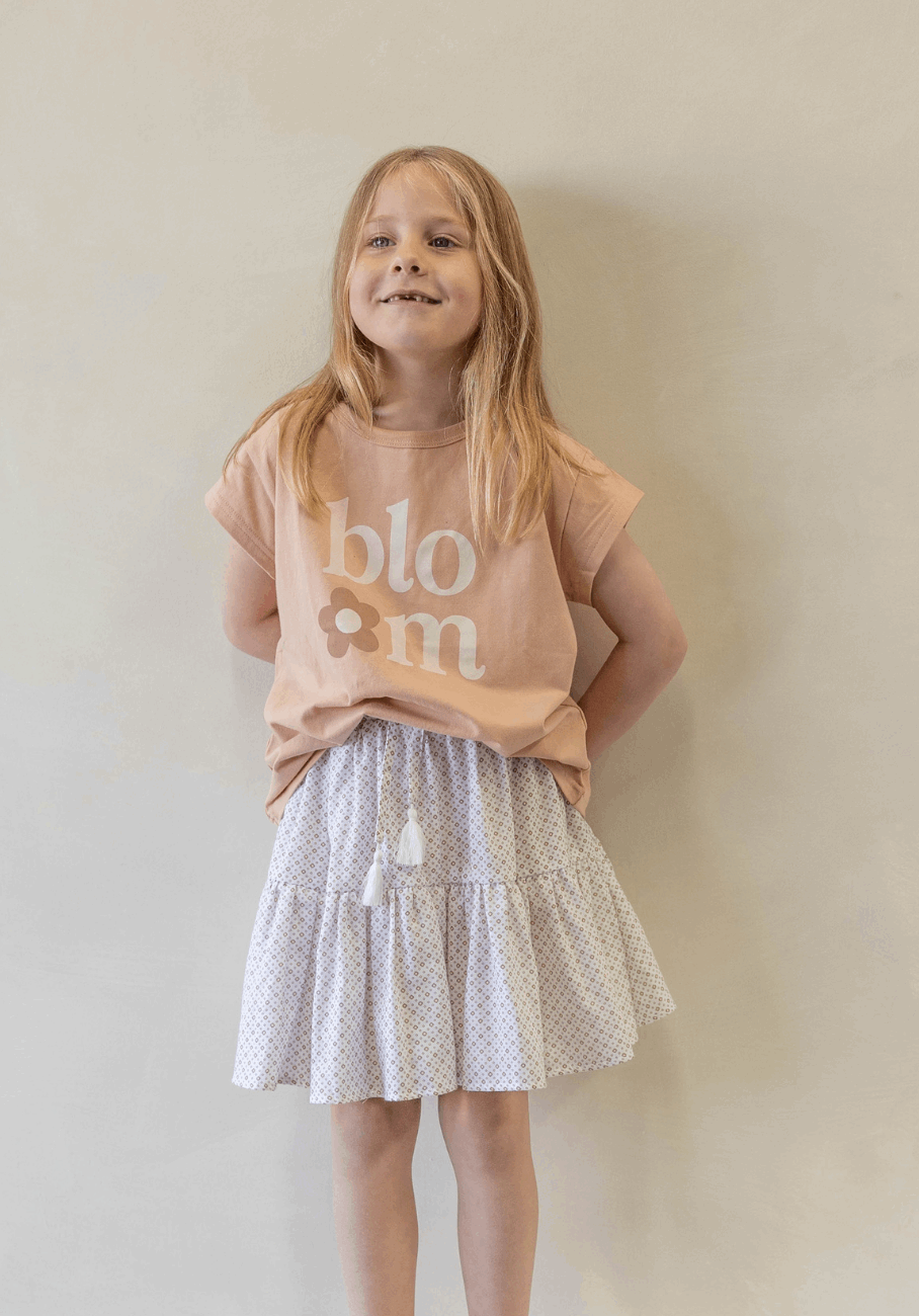 Miann &amp; Co Kids - Woven Frill Skirt - Geo Print