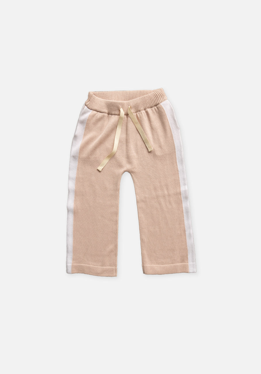 Miann &amp; Co Kids - Knit Side Stripe Pants - Ballet Pink