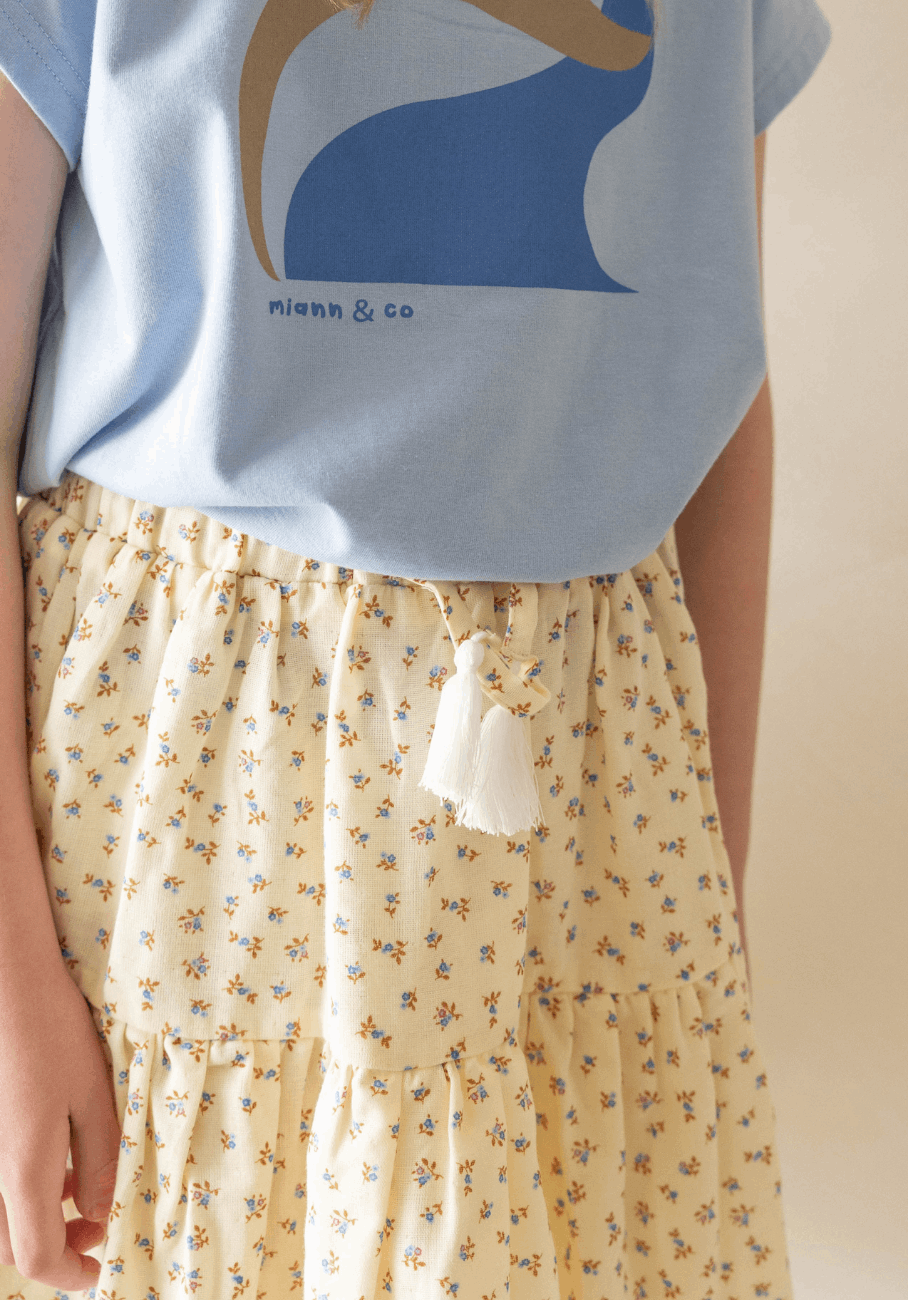 Miann &amp; Co Kids - Woven Frill Skirt - Springtime Floral