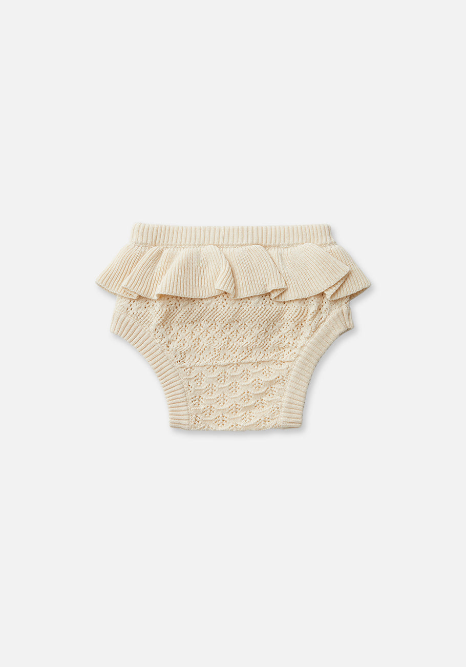 Miann & Co Baby - Frill Knit Bloomer - Tofu Crochet | MIANN & CO