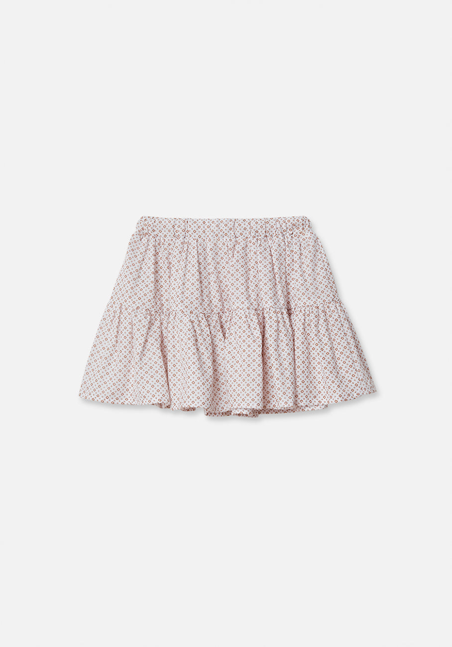 Miann &amp; Co Kids - Woven Frill Skirt - Geo Print