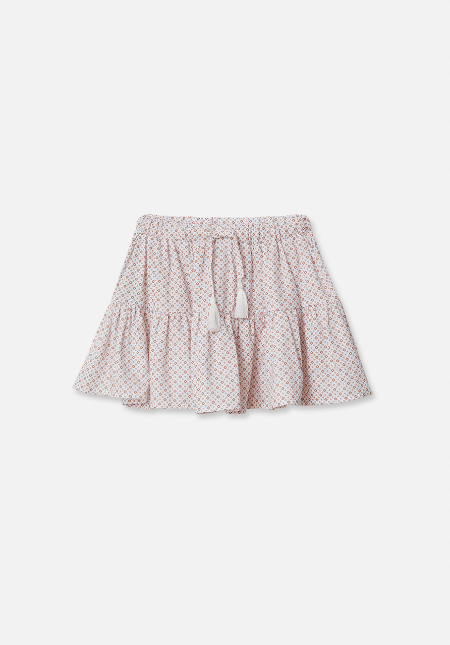 Miann &amp; Co Kids - Woven Frill Skirt - Geo Print
