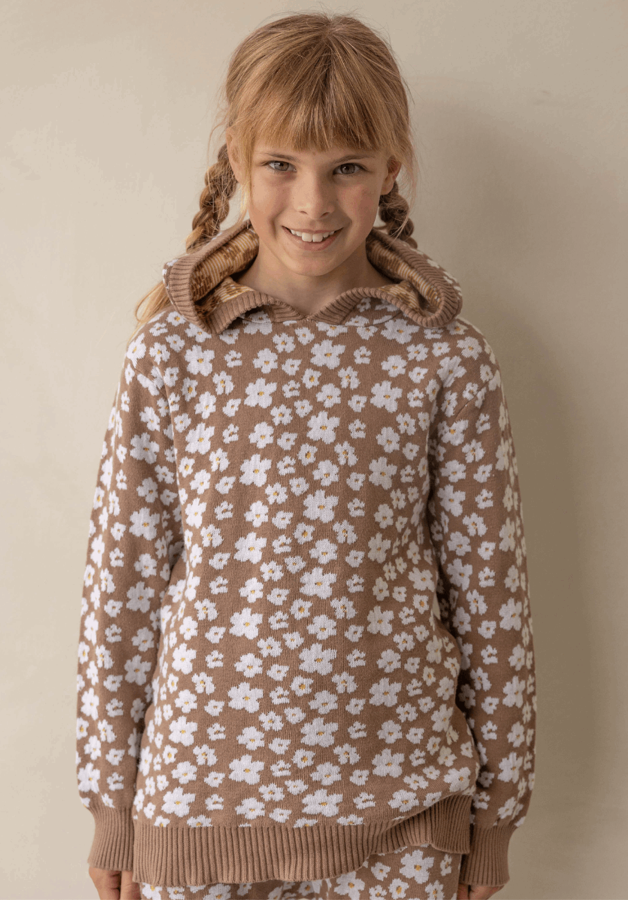 Miann &amp; Co Kids - Knitted Hoodie - Flora