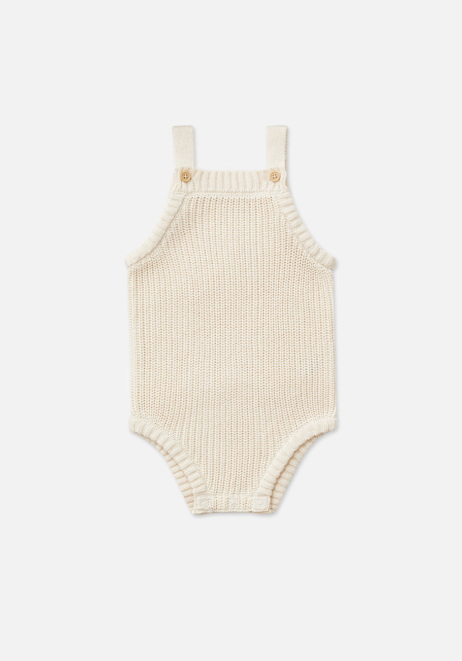 Miann & Co Baby - Knit Wrap Bodysuit - Oatmeal